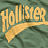 A static image featuring a Hollister logo on the top-left, multiple 'ew' and 'ew.' text variations in black pixelated font across the upper section, and repeated red 'BURN' text with varying quantities below.