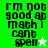 Green and white pixelated text displays 'i'm not good at math i cant spell' with a star symbol, showing animation changes between frames.