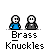 Animated contact sheet of 15 frames showing a pixel art sequence where two characters interact with brass knuckles, transitioning from static poses to combat actions and object interactions.