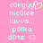 Pixelated text and symbols on a pink background with one version featuring a yellow heart symbol.