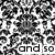 Black-and-white patterned background with repeated text fragments and a solid gray rectangle overlay.