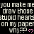 Black background with repeated white text and pink heart symbols, showing partial gray overlay on bottom-right.