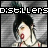 Animated contact sheet of two frames showing a cartoon character with black hair and red lips against a gray background, with pixelated text reading "distillers" at the top.