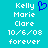 Pixelated turquoise background with white text and a blue heart symbol, showing identical static content on both sides.