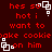 Red pixelated text on dark red background with white square-shaped animation elements moving across the image.