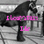 Pixelated grayscale image of a figure with dark hair and clothing, overlaid with pink text reading 'I look like' in blocky font.