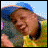 A person wearing a blue cap and yellow shirt appears in four with changing text overlays
