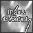 Animated contact sheet of 16 frames showing a text-based icon with "IT'S ALL OKAY" in rainbow colors and a curved arrow, cycling through color variations against a gray metallic background.