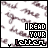 nine identical showing a pixelated text-based animation with 'I READ YOUR LETTER' in blocky letters over handwritten script background