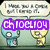 Two cartoon characters with speech bubbles; one character's text overlay changes from purple "CH10CL104" to pink "POX THE" to blue "WUPLOL!" across observations.
