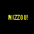 Yellow pixelated text 'NIZZOU!' appears in four positions against a black background with white rectangular overlays.