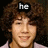 A person with curly brown hair and a light pink shirt appears in three showing text changes above the head