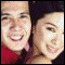 pixelated images showing two people in various poses and clothing combinations with visible cropping artifacts