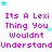 Pixelated text repeats 'Its A Lexi Thing You Wouldnt Understand' in bright pink with cyan stars on white background.