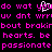 Pixelated pink text on black background with a white heart-shaped cursor overlay, displaying misspelled phrases about hearts and passion.