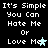 Pixelated text on black background with two star symbols changing color between light blue and gray across repeated lines.