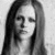 Black-and-white pixelated image of a person with long hair on the left, next to three lines of bold text reading Better off done Anyway.