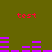 Red 'test' text appears at top and bottom against olive background with purple horizontal bars.