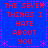 Blue background with red pixelated text reading "THE SEVEN THINGS I HATE ABOUT YOU" arranged in a pattern, bordered by pink dotted lines and asterisks