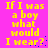 Yellow pixelated text on bright pink background repeats 'If I was a boy what would I wear?' with blue pixel dots scattered around.
