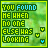 Green pixelated text reads "YOU FOUND ME WHEN NO ONE ELSE HAS LOOKING" with small heart icons in varying colors on a green background.