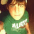 Pixelated image of a person in green shirt with white text, next to black background with pixelated text reading "Ryan I love you more than life itself for always and forever <33333".