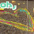 Animated icon with text changing across frames over a heart-shaped rainbow gradient background.