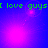 [green text] 'I love guys' appears on a blue-purple gradient background with pink light effects; the animation cycles through four distinct frames showing varying positions of bright pink circular glows and small white dots.