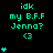Green text and heart symbols on black background with gray corner, showing animation of increasing hearts below text.
