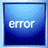 A contact sheet of six animated frames showing blue gradient buttons with the word 'error' in white text, where the bottom three frames have an underscore appended to the text.
