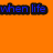 Orange background with blue and red pixelated text reading 'when life gives you LEMONS give them back and ask for a COOKIES!' in blocky font.