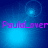 Blue-toned pixelated background with glowing light effects and purple text reading "PauloLover" in two