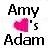 Pixelated static icon with black text and a pink heart symbol on white background.