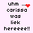 Pixelated text on light purple background with red heart and red dot animations.