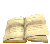 Animated sequence of an open book's pages turning, showing sequential page flips from left to right