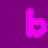 A static contact sheet of an animated icon showing a purple background with pink text that reads "bbday yleyey" and a partial "y" in the bottom-left corner, arranged across multiple frames.