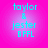 A static digital image with cyan text on a pink-to-purple gradient background displaying 'taylor & jester BFFL' in a pixelated font.