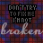 repeated text elements on a pixelated background with shifting color patterns