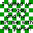 Green and white checkered background with repeated black text reading "I called ur bf gay and he hit me with his purse!" in pixelated font.