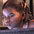 Four- of 'The Polar Express' imagery with a woman's face in top-left, text overlays , and pixelated rendering