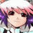 Pixelated 48x48 static buddy icon featuring a character with pink and purple hair, dark eyes, light skin tone, and visible facial features including eyebrows and lips against a white background.