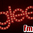 Red pixelated text 'glee' repeated in a pattern with 'I'm' and 'Gleek' text elements on a dark background.