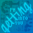 Blue-toned pixelated image with repeated text 'getting into you' and small star-like symbols on a patterned background.