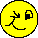 Five yellow pixelated emoji faces arranged in a 3x2 contact sheet with varying expressions on gray background