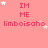 Pink background with repeated 'IM ME limboisaho' text and white stars; some star positions shift across frames.