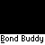 A static icon with a white circular border containing a black silhouette of a person holding an object, set against a red background.