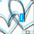 Animated icon with blue and black abstract wave patterns, featuring a yellow vertical bar that changes to a blue arrow pointing left in subsequent frames.