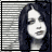 A grayscale animated icon shows a person with long dark hair and a light-colored top, transitioning between two background patterns.