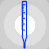Animated contact sheet showing 25 frames of a blue thermometer icon with
