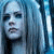Pixelated static image of a person with long light-colored hair against blue-toned background, rendered in low-resolution 256x256 pixels with visible dithering and blocky artifacts.